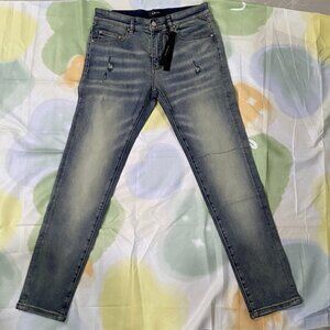 Amiri Men's Light Blue Ripped Jeans